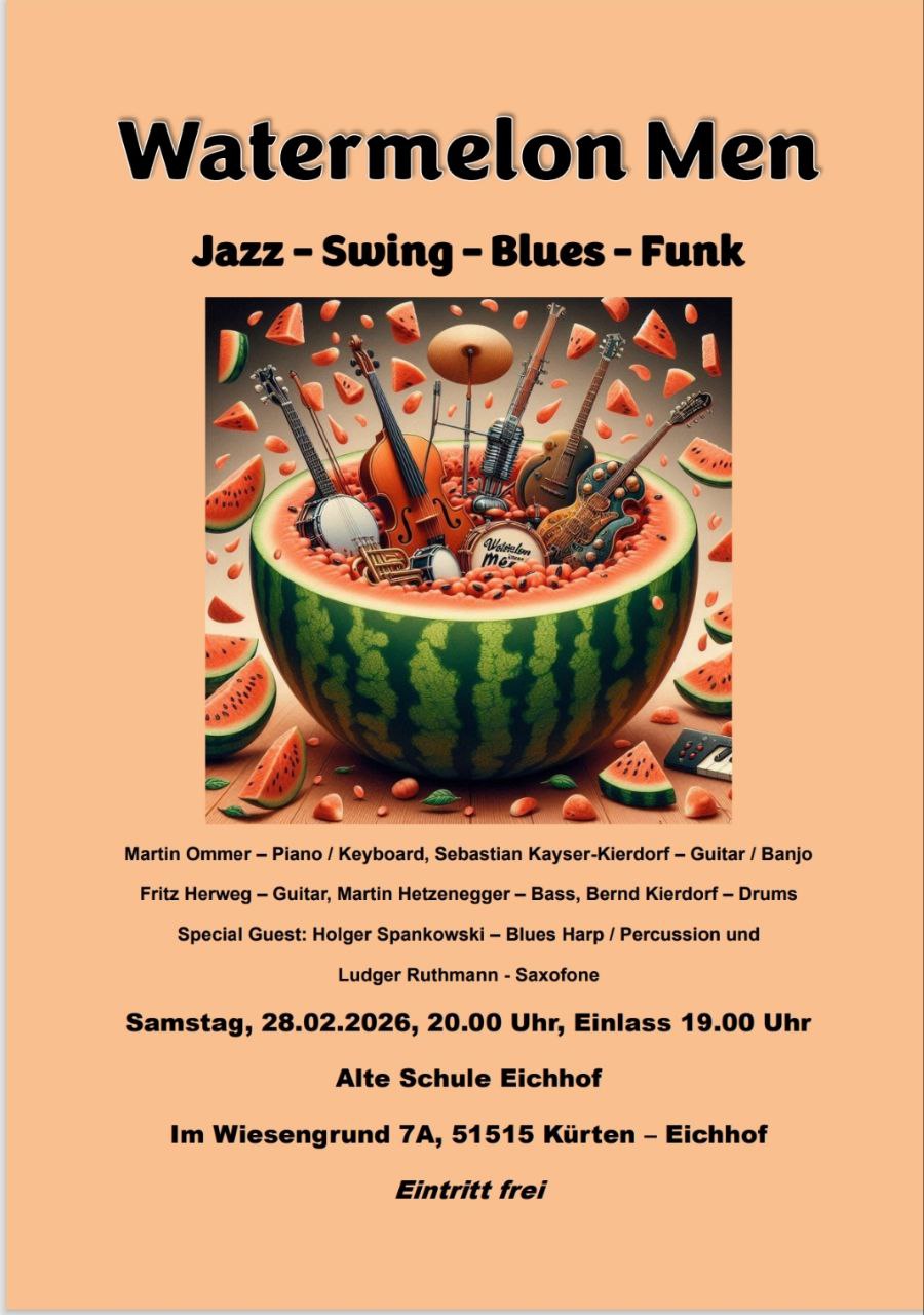 Watermelon Men – Konzertankündigung